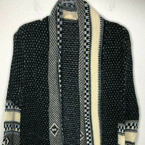 Misassy Womens Boho Open Front Aztec Cardigan